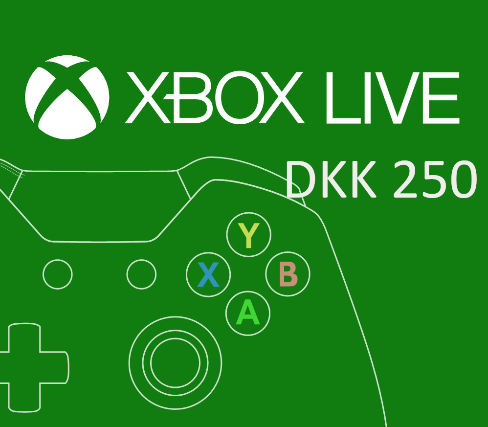 XBOX Live 250 DKK Предоплаченная карта DK