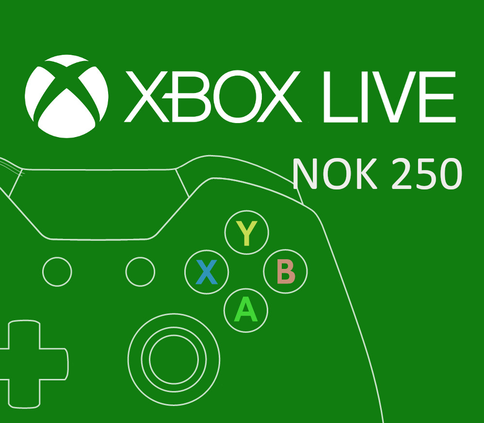 XBOX Live 250 NOK Предоплаченная карта NO