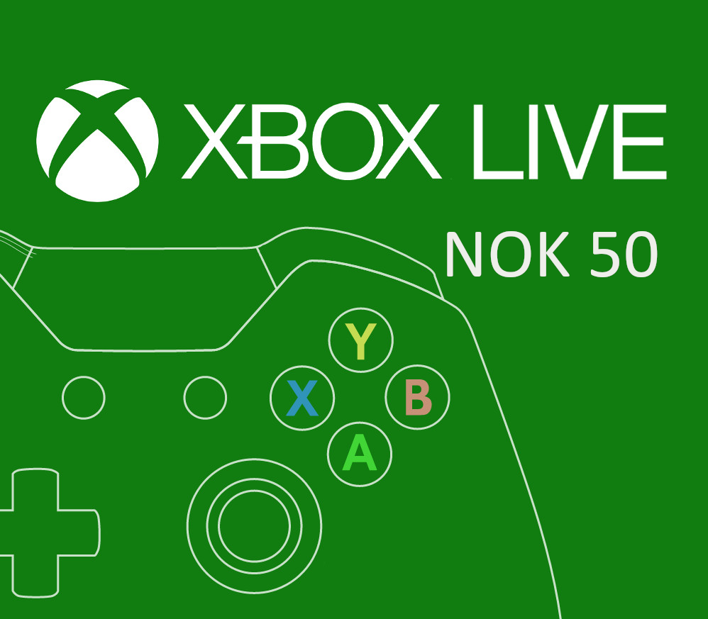XBOX Live 50 NOK Предоплаченная карта NO