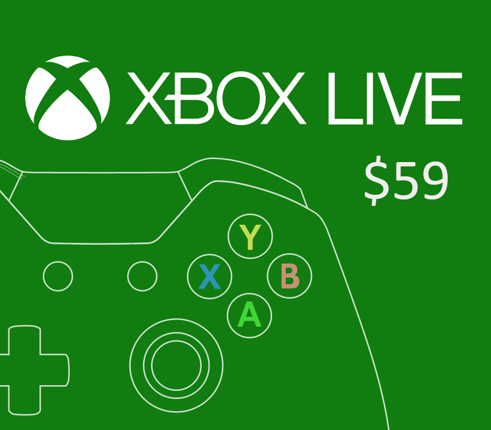 XBOX Live AED 59 Предоплаченная карта AE
