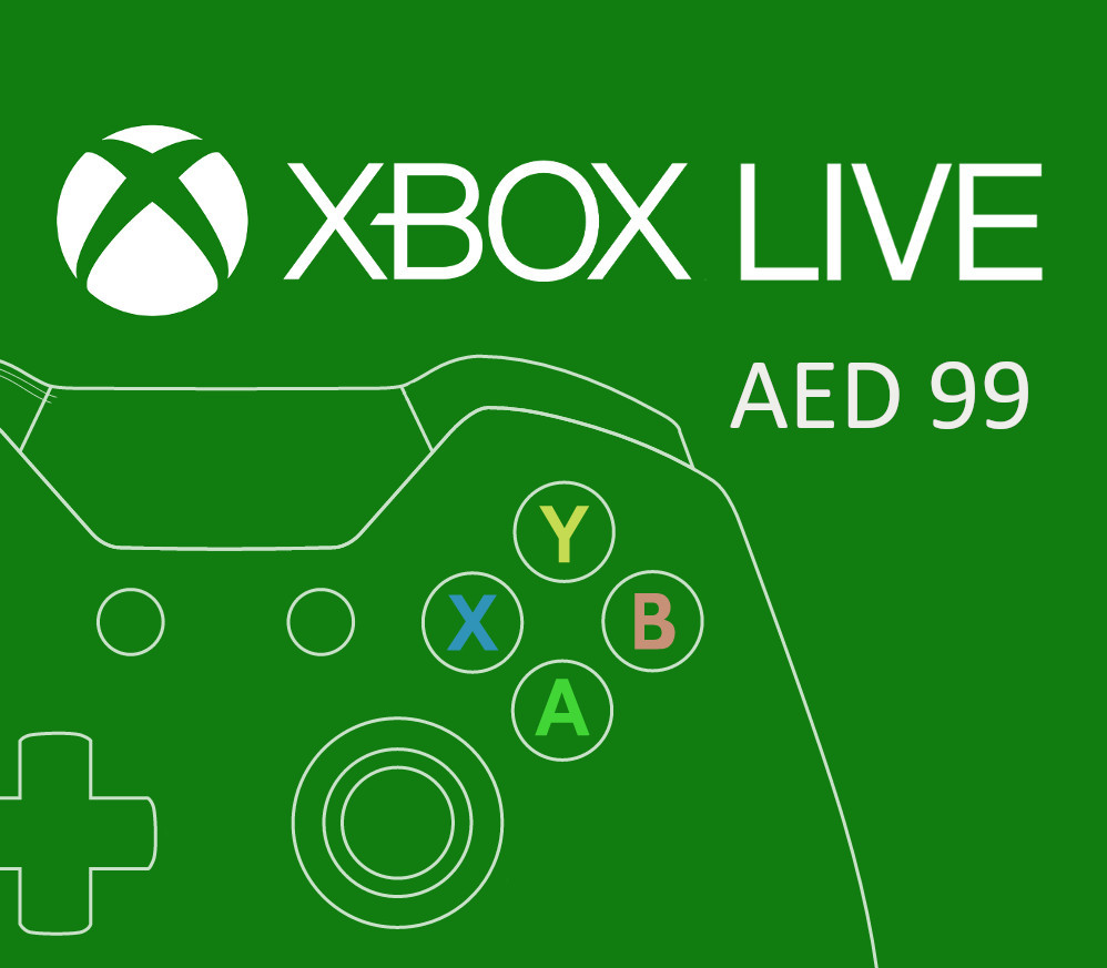 XBOX Live AED 99 Предоплаченная карта AE